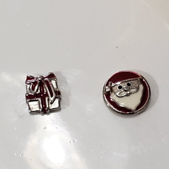 Pandora Holiday Floating Locket Charm Set (Santa & Gift) - Picture 1 of 12